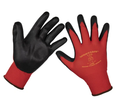 Sealey Flexi Grip Gloves (Large) - Pair - 9125L Work Gloves. - Outdoor Gloves - Image 1 of 4