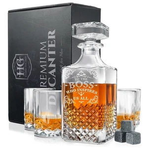 Luxury Gift For Boss - Boss Who Inspires Us All - Unique Engraved Whiskey Dec... - Bild 1 von 6