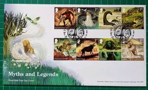 2025 Myths & Legends Royal Mail FDC Loch Ness monster Loch Ness Inverness Pmk - Picture 1 of 2
