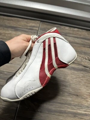 2004 Adidas adiPrene ClimaCool Men  Size 5.5Leather Basketball Shoes White & Red - Image 1 of 4