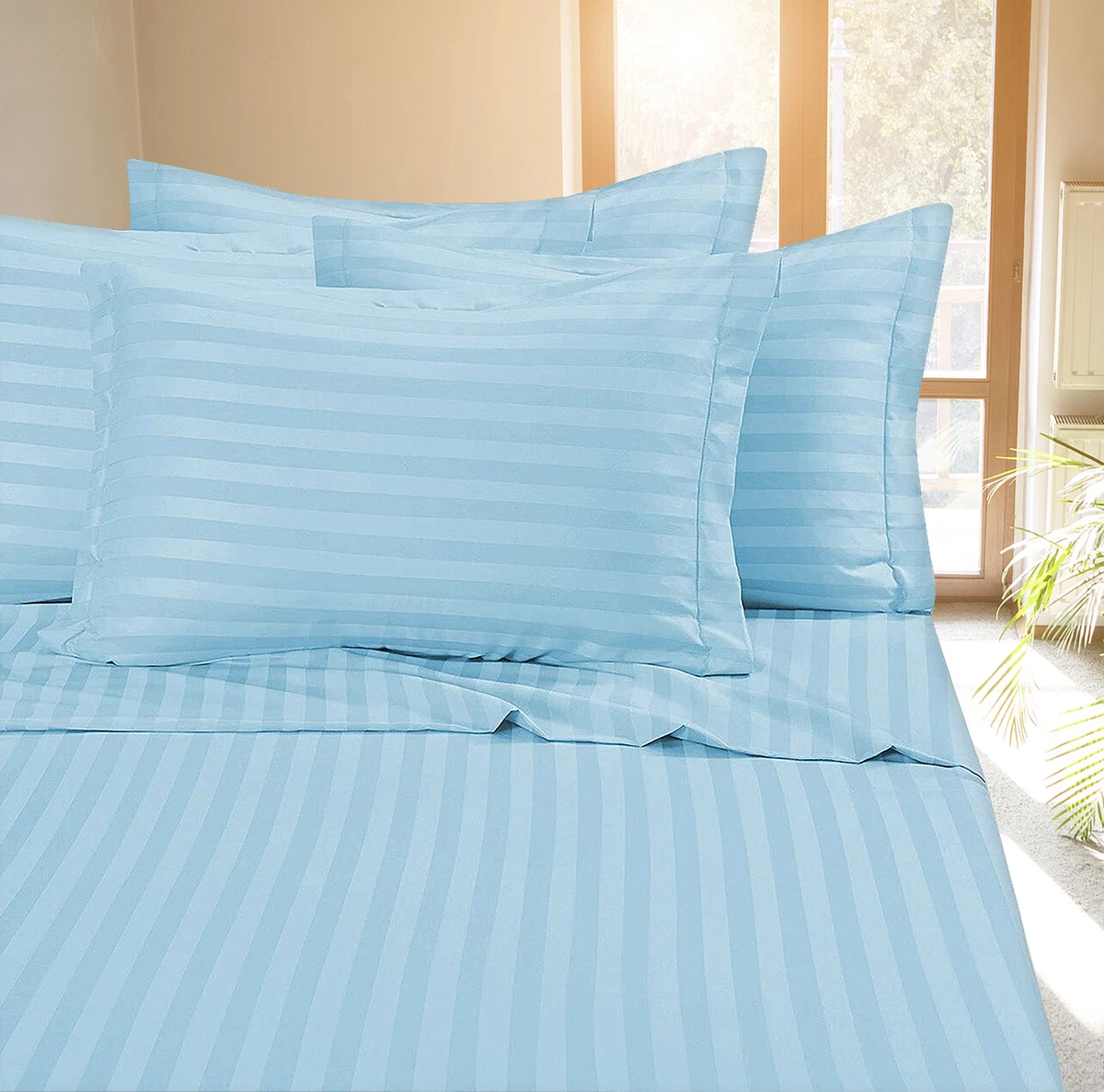 ROYALE LINENS: Premium Bettlaken-Set Aus Mikrofaser – Gebürstet, Ultraweich & Elastisch – Queen Size In Marineblau