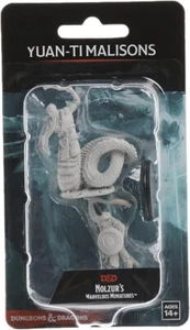 Yuan Ti Malisons 2 pack W4 Nolzur's D&D miniature Dungeons Dragons unpainted Z - Picture 1 of 2
