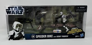 Bicicleta Speeder Star Wars con Motociclista Scout Trooper TRU Toys R Us ROTJ Endor Rebels - Imagen 1 de 5