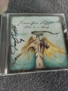 jennifer tefft handsigniert signed time is a thieb leer cd hülle schönes auto - Bild 1 von 4