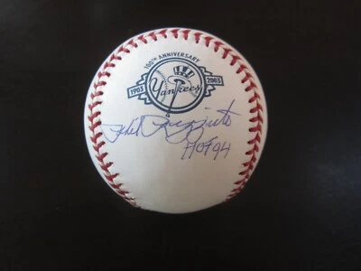 Phil Rizzuto Autograph Signed Baseball Ball JSA (B21) New York Yankees HOF 94 - Image 1 of 3