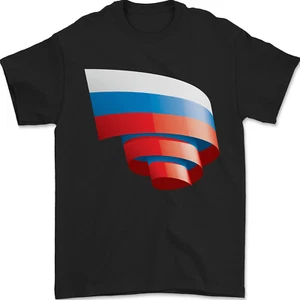 Arricciato Russia Bandiera Russo Giorno Calcio Uomo T-Shirt 100% Cotone - Picture 1 of 105
