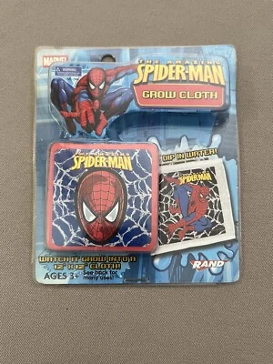 Marvel Spider-Man Grow Wash Cloth~Crece a 12” X 12”~Para edades 3+, Nuevo en paquete Foto 1 de 4