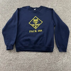 Vintage 90s Streetwear Sweater Mens Medium Blue Crewneck Comfort Classiccore - Picture 1 of 9