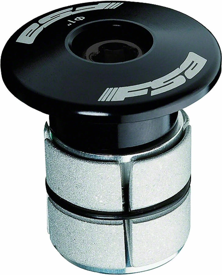FSA Compressor 1" Black Expander Plug and Top Cap - Image 1 of 1
