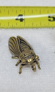 Brass Cicada, Brass Insect, Necklace Pendant - Picture 1 of 2