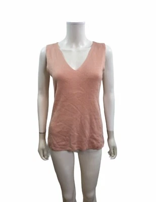Alex Marie Women’s Size Small Sleeveless V Neck Solid Pink Sweater - Image 1 of 4