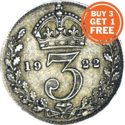 SILVER THREEPENCE GEORGE V COIN CHOICE OF YEAR 1911 TO 1936 - Image 1 of 3