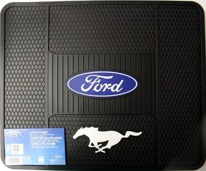 Ford Mustang utility rear protect floor mat rubber car auto cover home shop gt - Picture 1 of 1