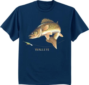 Men's t-shirt Walleye t-shirt fish fishing shirt for men gift for dad tee shirt - Picture 1 of 1
