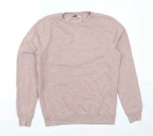 H&M Mens Pink Cotton Pullover Sweatshirt Size S - Picture 1 of 12