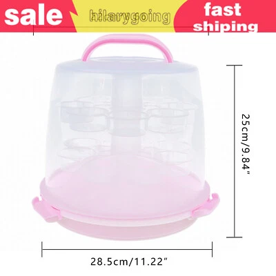 Contenedores porta pasteles reutilizables con mango 24 ranuras para magdalenas para magdalenas Foto 1 de 4