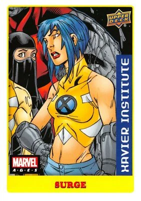 Marvel Ages 2021 (UD) LOW SERIES STICKER PARALLEL BASE Card #54 / SURGE - Image 1 of 2