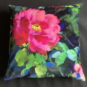 XL 55cm Designers Guild Velvet Fabric Cushion Cover GERTRUDE ROSE FUCHSIA 24" - Picture 1 of 5