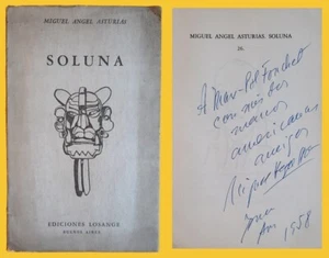 Miguel Ángel Asturias (1899-1974) - Soluna - Firmado 1ª edición - Premio Nobel - Imagen 1 de 4