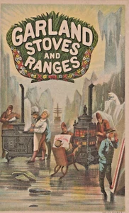 Garland Stoves and Ranges  1890s Antique Advertising TRADE CARD  A5J - Picture 1 of 1