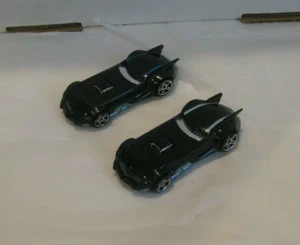 2007 HOT WHEELS MYSTERY CARS LOT OF 2 BATMOBILE w/ WHITE & BLUE STRIPE VARIATION - Picture 1 of 4