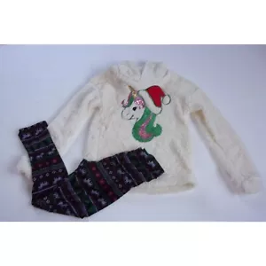 Juego de Leggings One Step Up Girls Sherpa Unicornio L (14-16) Nuevo sin etiquetas - Imagen 1 de 5
