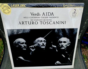 VERDI: AIDA Laserdisc LD NEW SEALED CONDITION ARTURO TOSCANINI CLASSICAL RARE ❤️ - Picture 1 of 10
