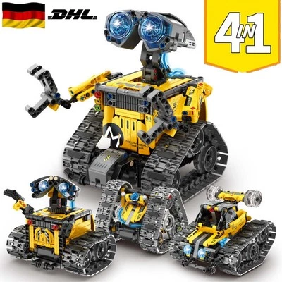 4in1 RC Wall-e Roboter Technik mit App Ferngesteuerter Roboter Bauspielzeg 560X - Bild 1 von 4