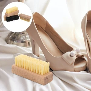 Limpiador portátil multifuncional para limpieza de botas cepillo de zapatos de madera 3 piezas - Imagen 1 de 12
