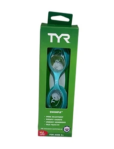 Gafas de natación TYR para niños - turquesa para mayores de 3 años Durafit, antiniebla - Imagen 1 de 5