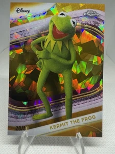 2025 Topps Chrome Disney Sapphire Edition KERMIT The Frog GOLD /50 - Picture 1 of 2
