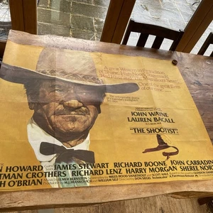 Vintage Large Format Original Film Poster For The Shootist With John Wayne  - Picture 1 of 7