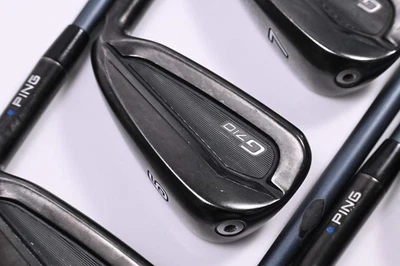 Ping G710 Irons / 5-PW+SW / Blue Dot / Stiff Flex Ping Alta CB Slate AWT Shafts - Image 1 of 4