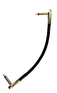 Patch Cable MXR 6 inch (~152mm) 1/4" Angled Flat ( pancake ) ends - Picture 1 of 1