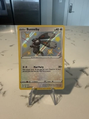 Pokemon TCG Bunnelby SV097/SV122 Shining Fates Baby Shiny NM - Image 1 of 4