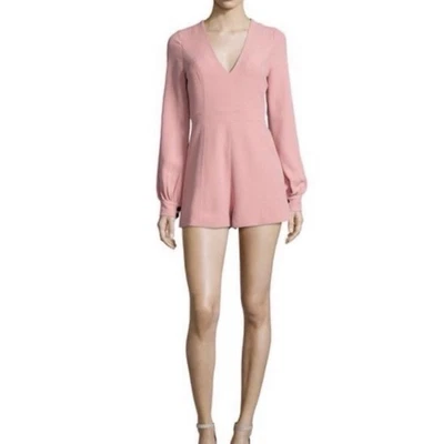 Alexis 女式 Kourtney 长袖粉色连身裤 M 码 — 第 1/4 张图片