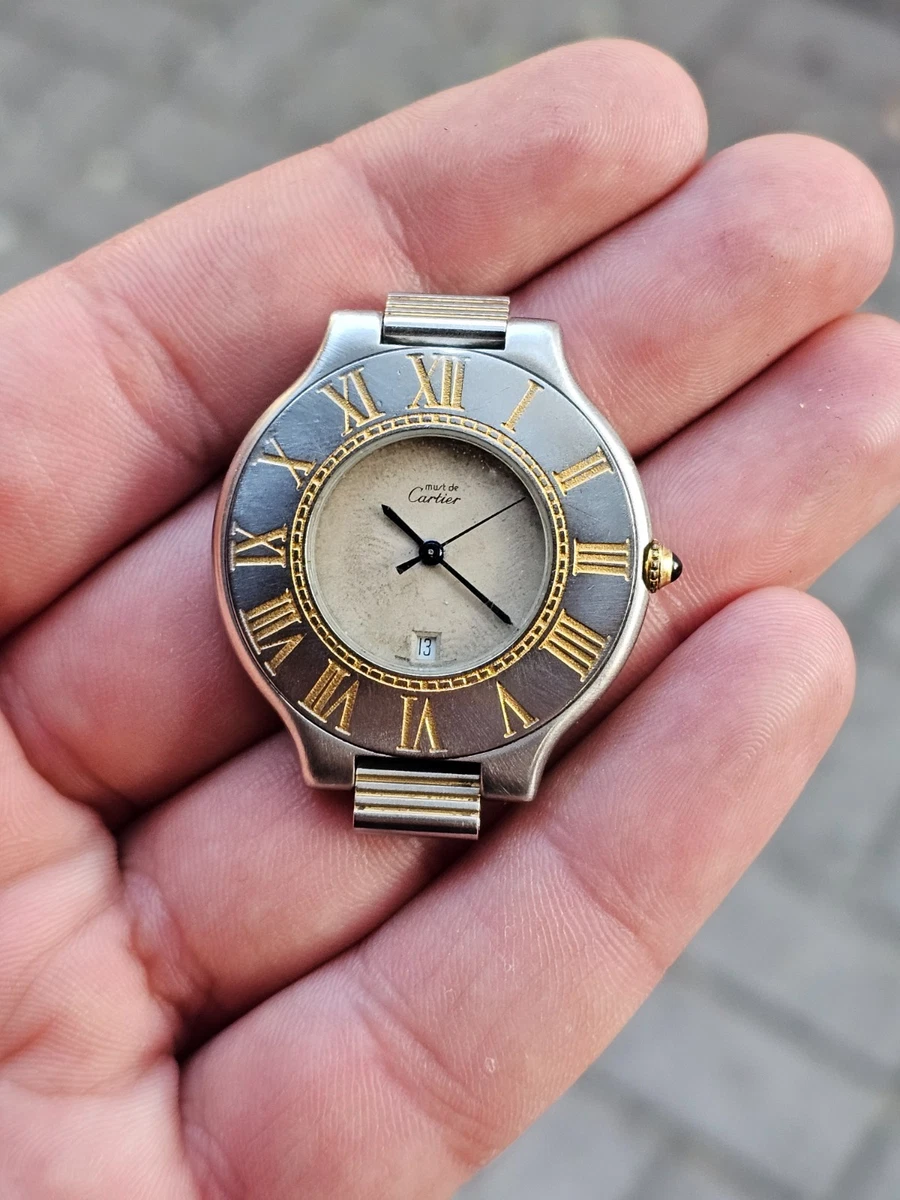 Cartier Must de Cartier 21 - 35 mm, Stainless Steel for sale | eBay
