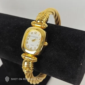 Joan Rivers Classics Women's Watch Gold Tone Spring Clamp Band Running V 377 - Picture 1 of 13