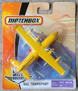 Vintage New 2005 Matchbox Sky Busters MBX Metal SB-61 DHL Transport Aircraft NIP - Picture 1 of 6
