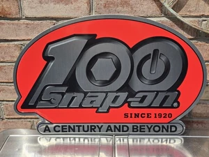 Snap-On Tools Embossed 100yr Anniversary - Century And Beyond Hanging Sign - Picture 1 of 2
