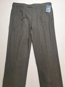 Hackett London Herren UK 30R gewaschene Wollhose NEU plissiert Notting Hill grün - Bild 1 von 21