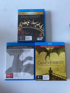 Game of Thrones BLURAY Bundle - Season 2, 3 & 5 - Picture 1 of 10