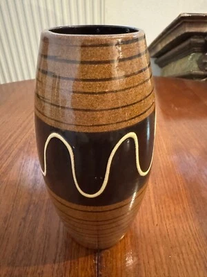 VINTAGE KERAMIK VASE WEST GERMANY SCHEURICH 20cm KERAMIKVASE - Bild 1 von 4