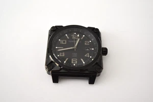 Torgoen Swiss Pilot T26 Men's Square Black SS Case Watch - Picture 1 of 6