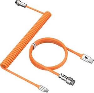 Cable de teclado en espiral C01 cable en espiral USB C para teclado mecánico gaming - Imagen 1 de 23