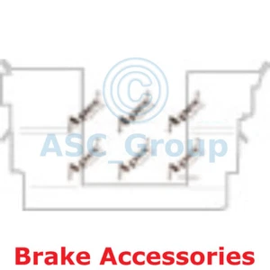 Apec BRAKING Pastiglie Freno Kit Montaggio Accessorio KIT1172 - Picture 1 of 1
