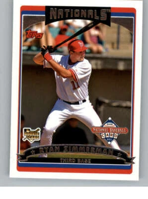 2006 Topps National Baseball Card Day Inserts #T3 Ryan Zimmerman (ref 144883) - Image 1 of 2