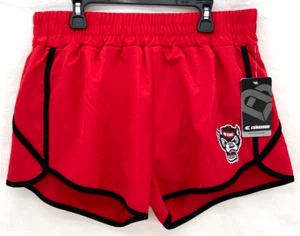 NEW NC State North Carolina Wolfpack Colosseum Red Elastic Running Short Women M - Picture 1 of 8