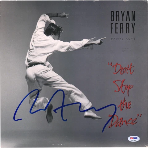 Bryan Ferry Autographed Don't Stop the Dance Album PSA Cover