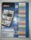 Avery 5 Pack Tabbed Business Card Pages